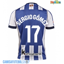 Camisa de time de futebol Real Sociedad Sergio Gomez #17 Replicas 1º Equipamento 2025-26 Manga Curta